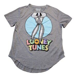 Warner Brothers Upside Down Bugs Bunny T-Shirt Juniors M 7/9 Looney Tunes Lovers